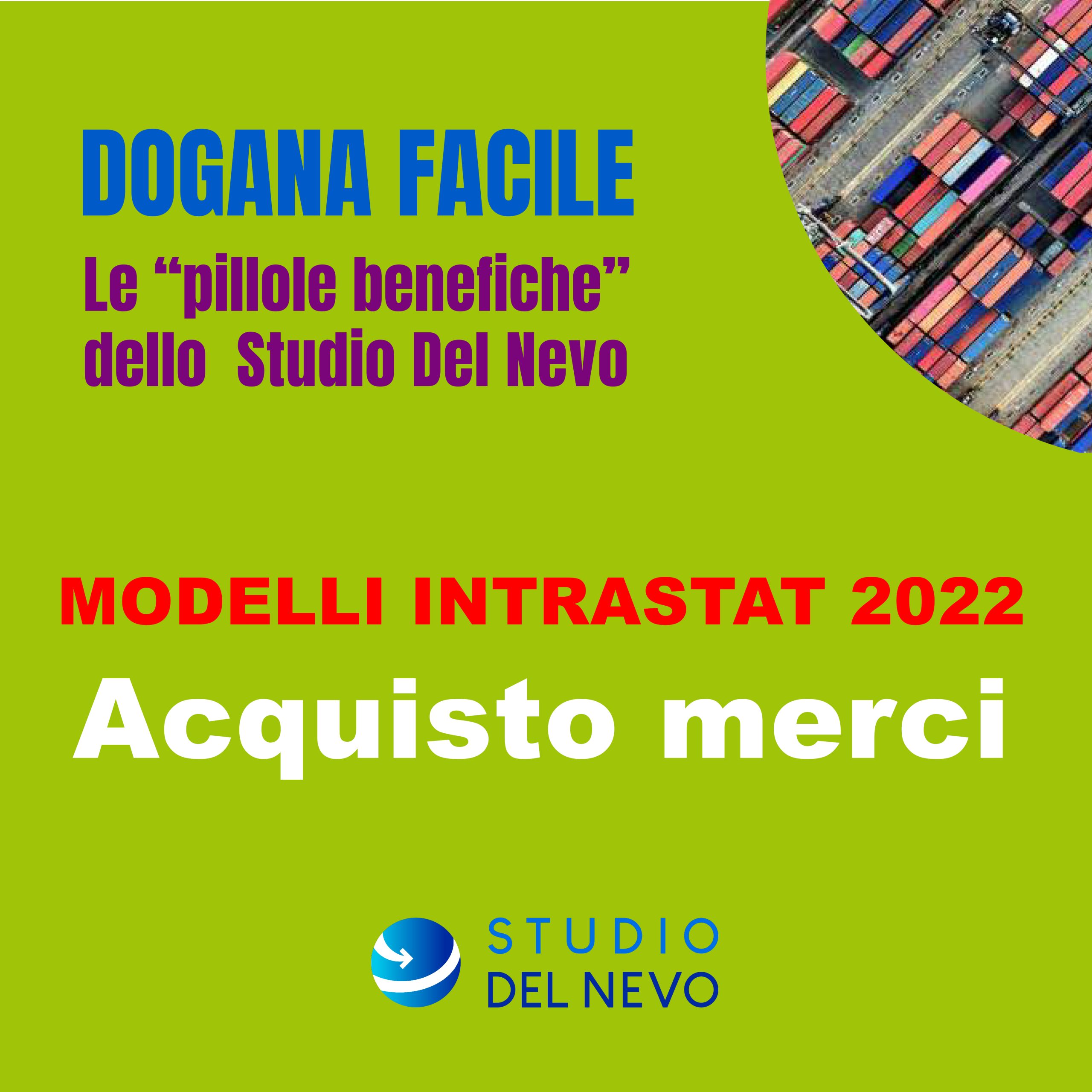 Videocorso modelli intrastat: acquisto merci