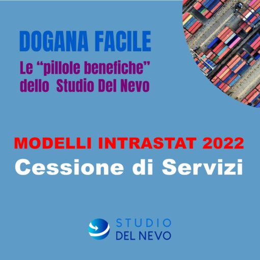 Videocorso - Modelli Intrastat 2022: Cessione di servizi