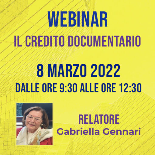 Webinar - IL CREDITO DOCUMENTARIO