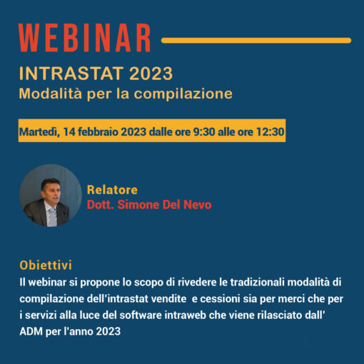 Intrastat 2023 - Istruzioni per la compilazione