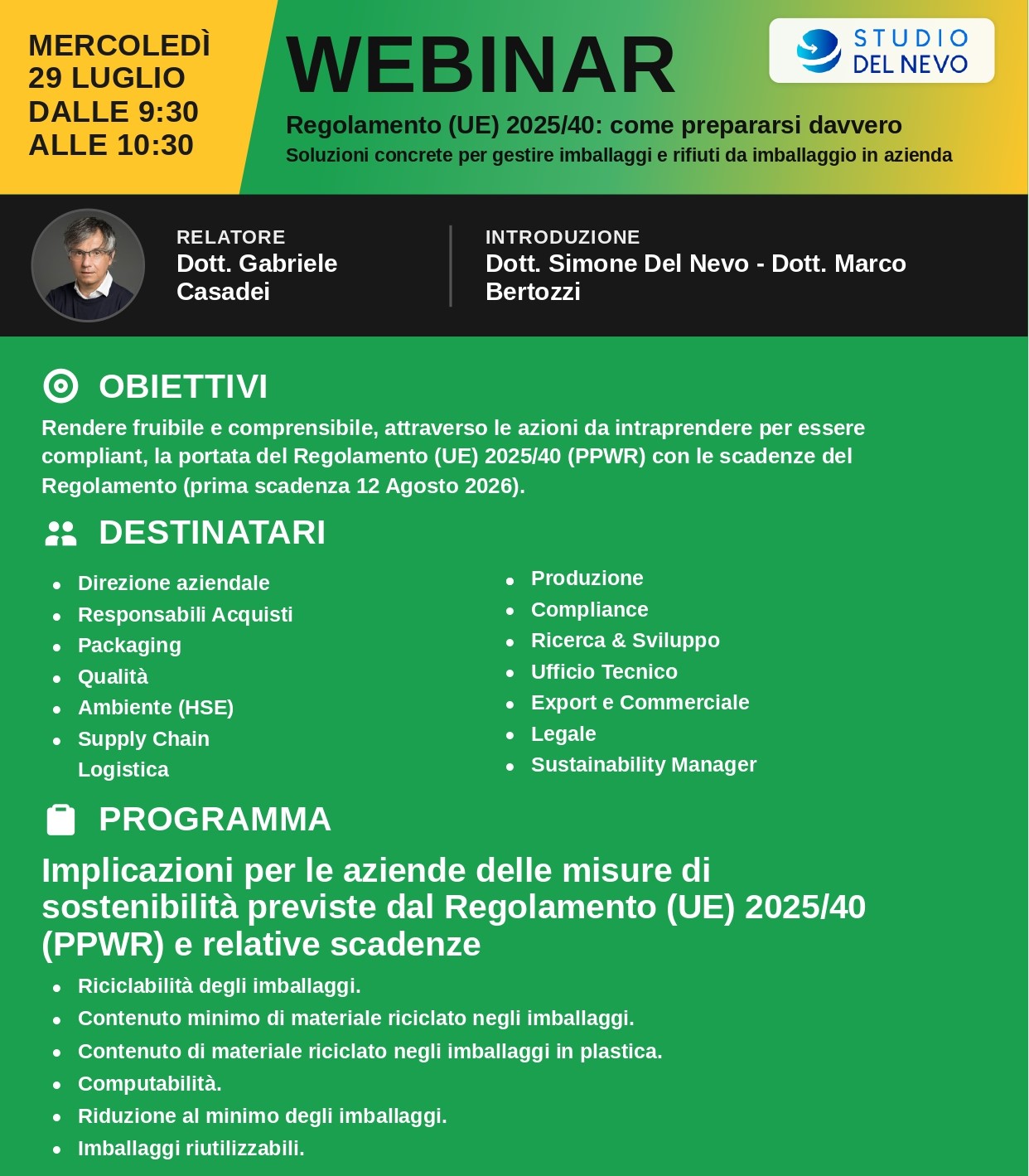 Webinar - Regolamento (UE) 2025/40: come prepararsi davvero